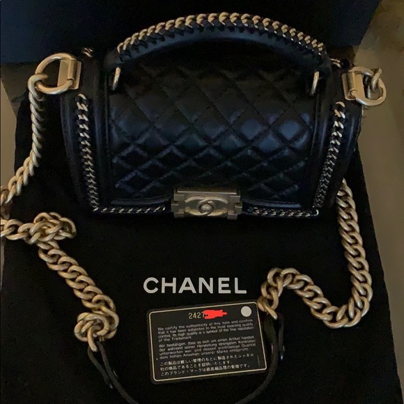 ❌SOLD❌Chanel Boy bag le boy with Handle - Small - Picture 5 of 7
